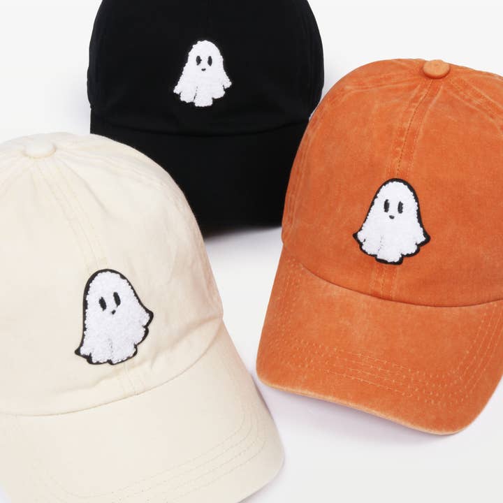 David And Young - Wholesale Baseball Cap - Women's - Halloween Ghost Chenille Patch Baseball Cap