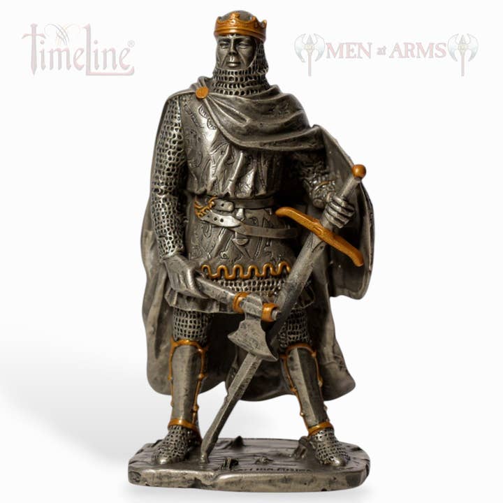 Metal Knight Statue - Robert the Bruce for wholesale by Timeline Gifts Ltd