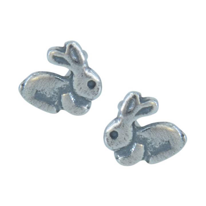 Janusch - Wholesale Stud/Post Earrings - earstuds little bunny 925 silver e-coated0