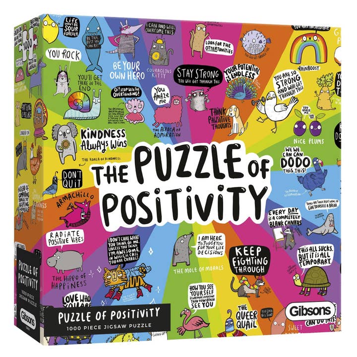 Puzzle of Positivity 1000 Piece Jigsaw Puzzle for wholesale by Gibsons Games Ltd