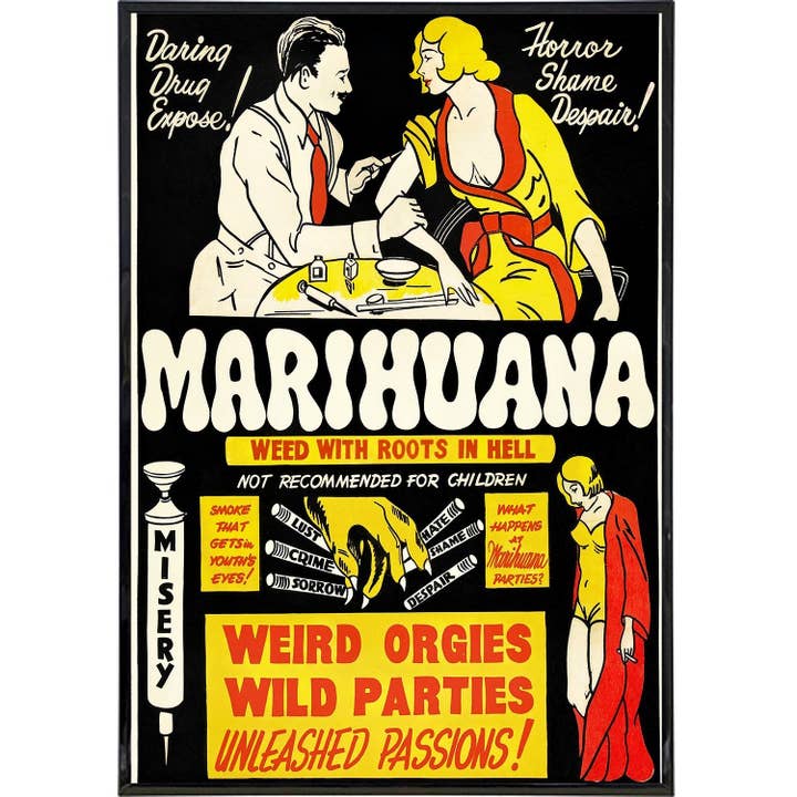 Shady Front - Wholesale Poster - Marijuana "Roots In Hell" Film Poster Print