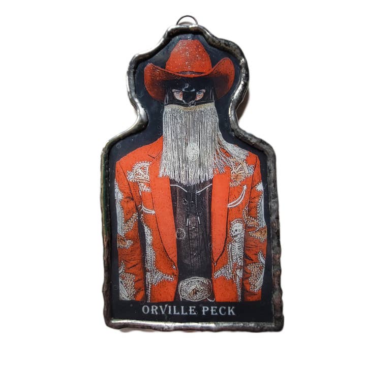 Orville Peck | Country Music | Glass Art | Ornament for wholesale by Le Puppet Regime