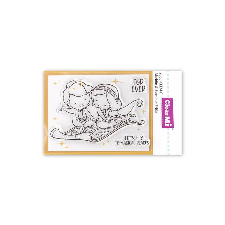 Impronte D'Autore - Wholesale Rubber/Decorative Stamp - Aladdin & Jasmine ENG Clear Polymer Stamps