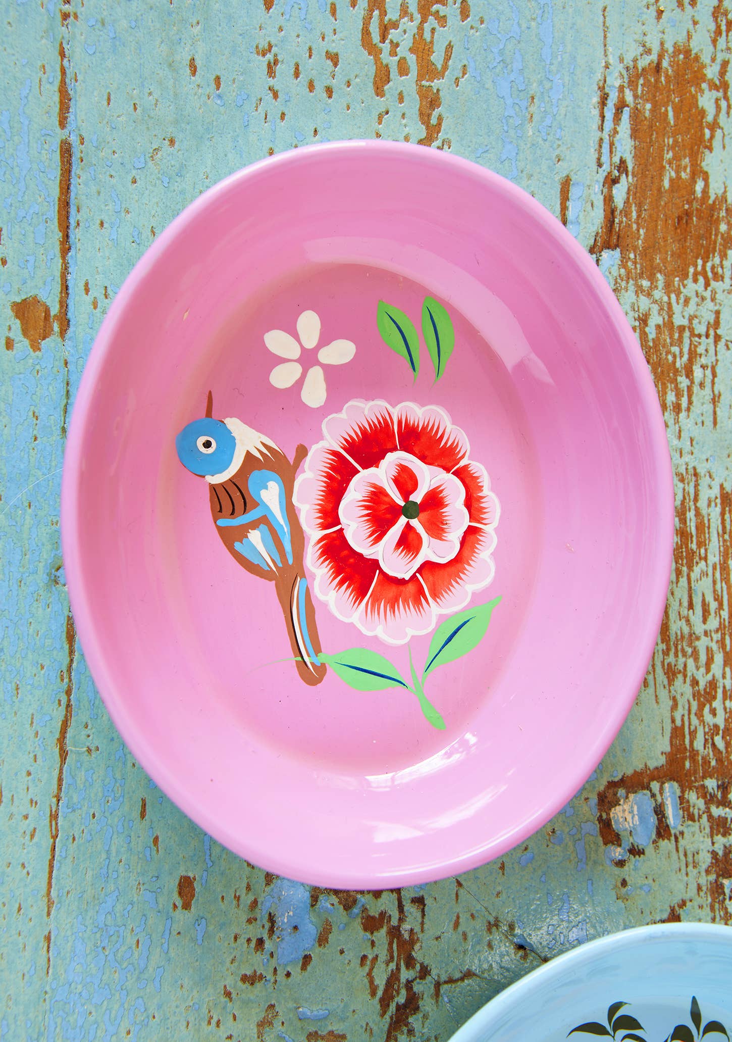 Namaste - Wholesale Decorative Plate/Dish/Bowl - Hand Painted Oval Trinket Dish5