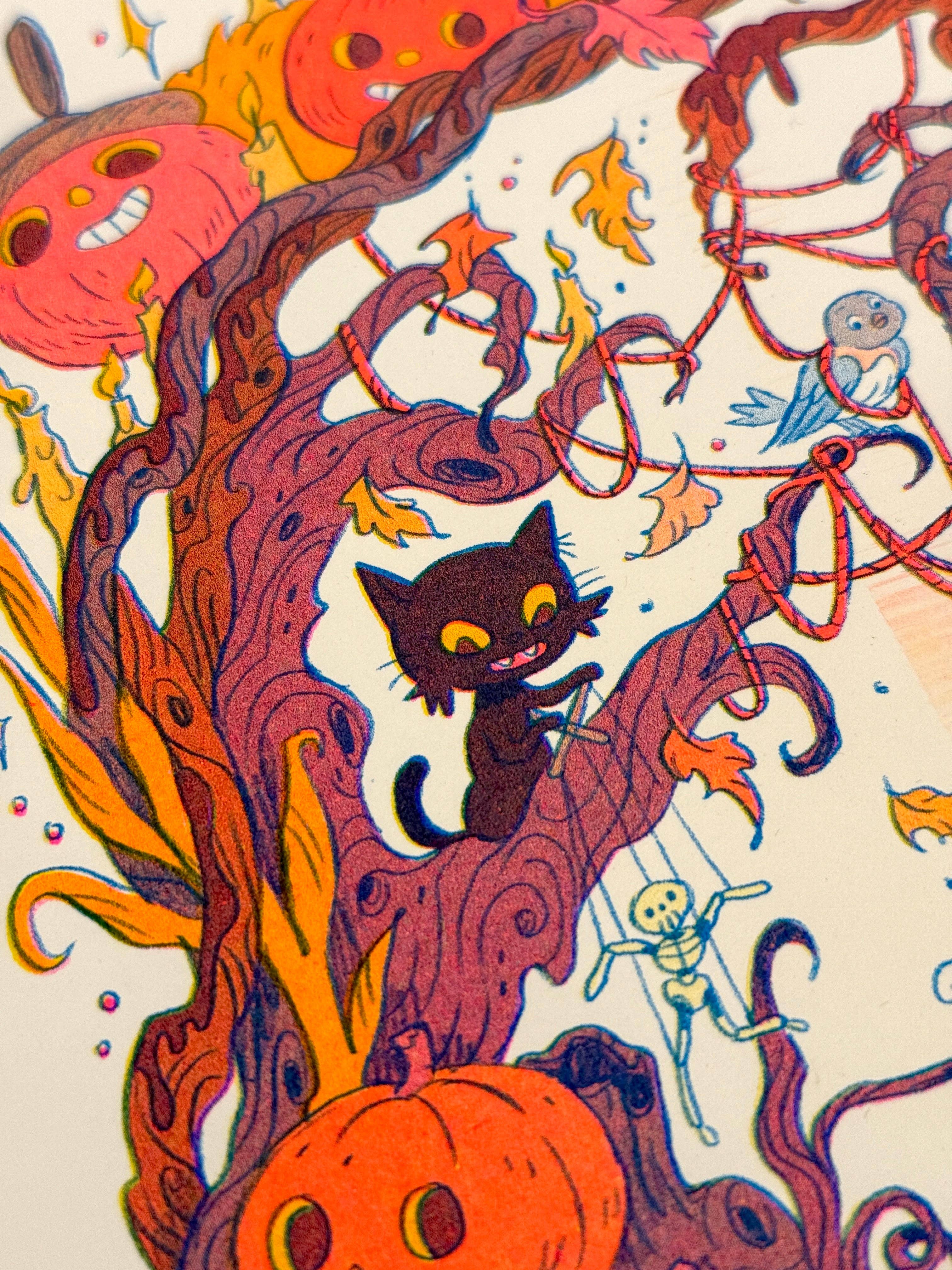 Natalie Andrewson – wholesale Art print – Ain’t That Just The Way Small ~ an Over The Garden Wall tribute Riso Print6