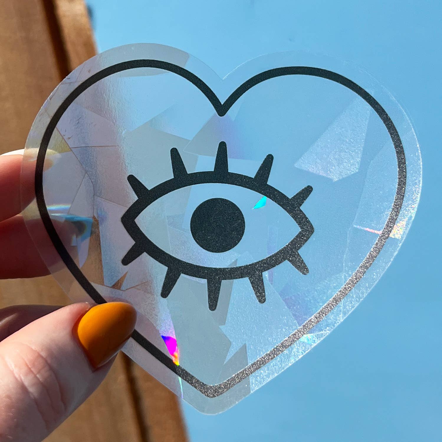Wokeface - Wholesale Suncatcher - Suncatcher - Heart Eye6