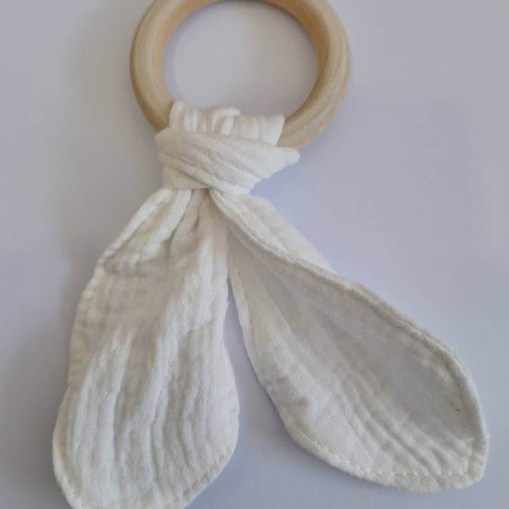Cotton Socks - Wholesale Teether (Not Clip-On) - Baby - MC-04 Organic Cotton Muslin Teether 16 cm x 8 cm5