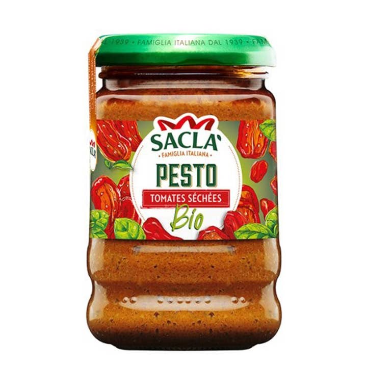 Pesto con tomates secos ecológicos 190 g para venta al por mayor de Sacla