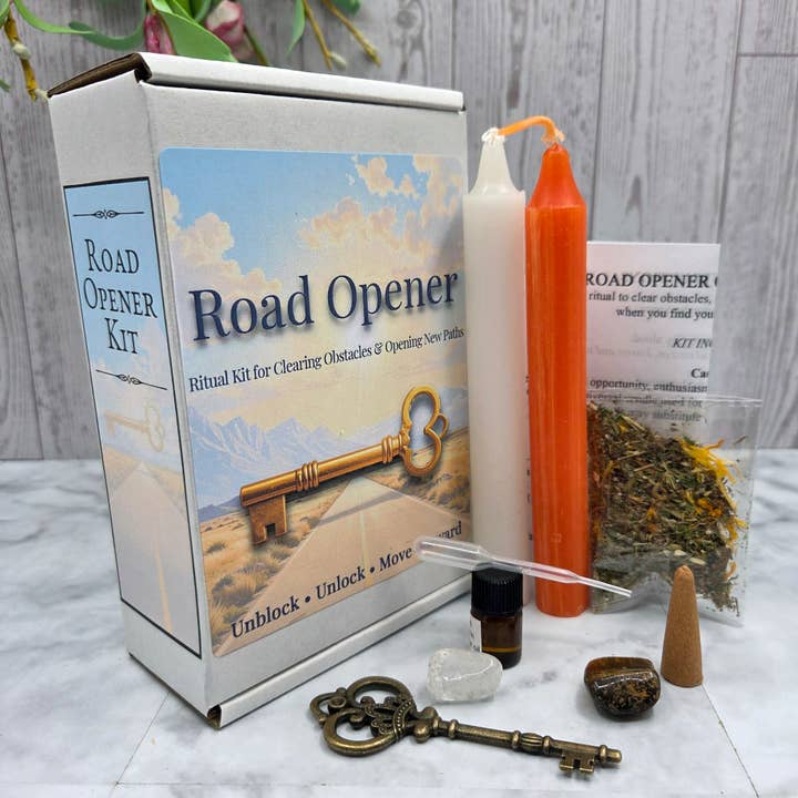 Kit de rituel de bougie ouvre-route pour la vente par Mystical Roots