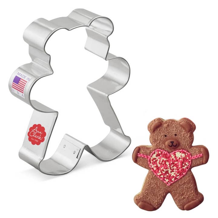 Ann Clark - Wholesale Cookie Cutter - Teddy Bear Cookie Cutter. (Bag of 1 Dozen)