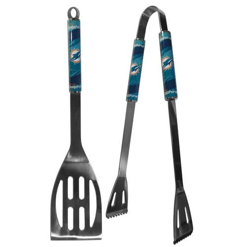 Good Tymes Enterprises Inc – wholesale Outdoor grill tools – MIAMI DOLPHINS 2PC BBQ SET