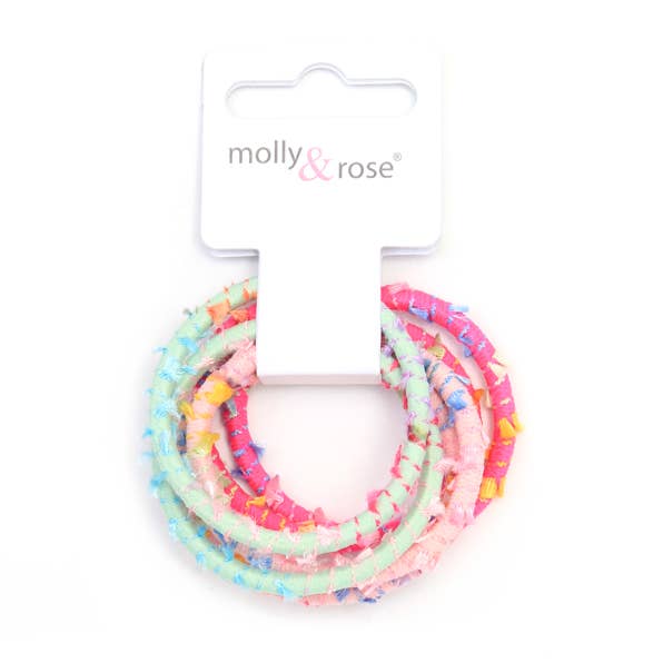 Elastics - Assorted - Card Of 6 - 4mm Thick for wholesale by Inca UK