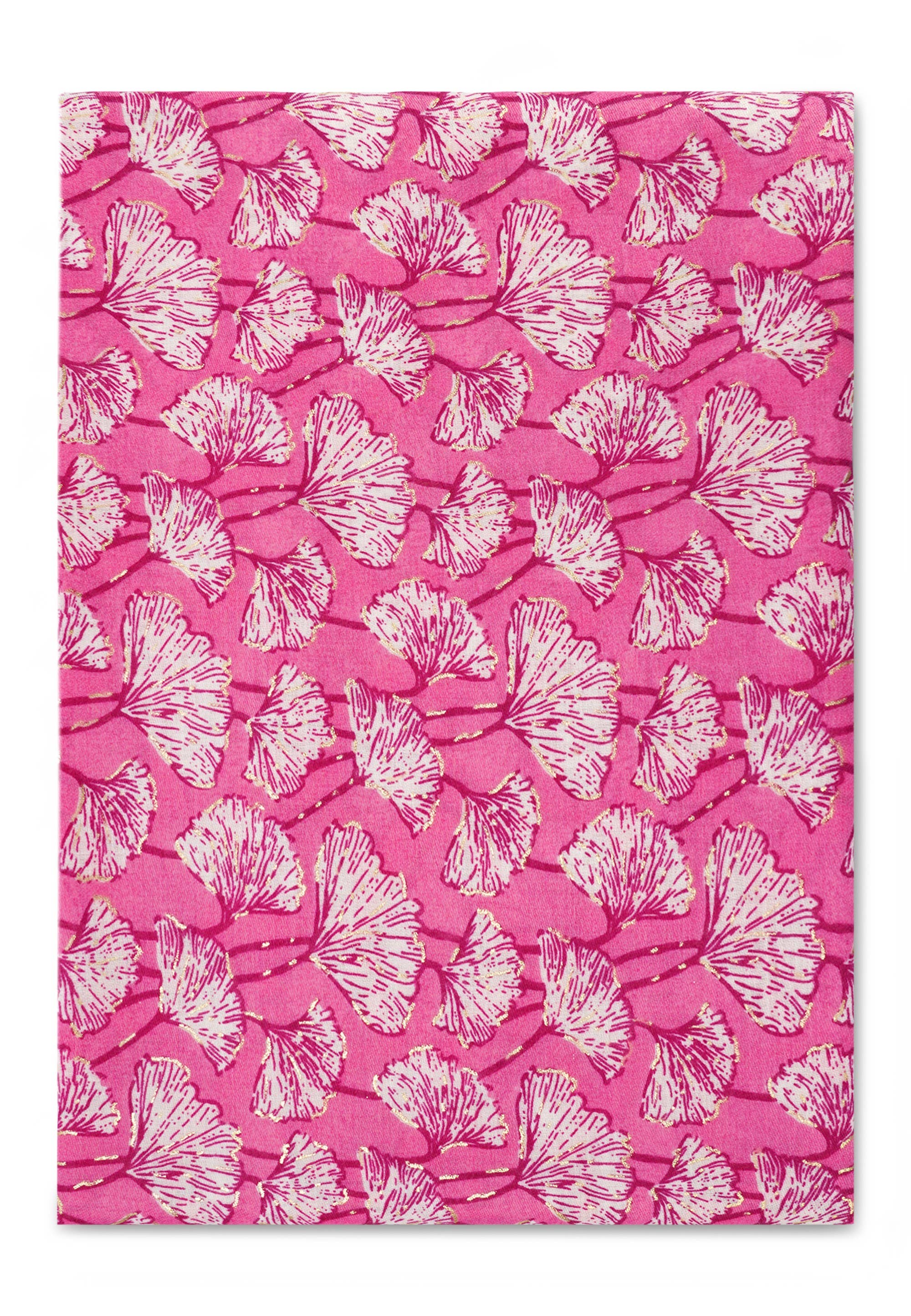 HJS – wholesale Scarf – Women's – Printed scarf 'CLOVER' - made of viscose with golden print0