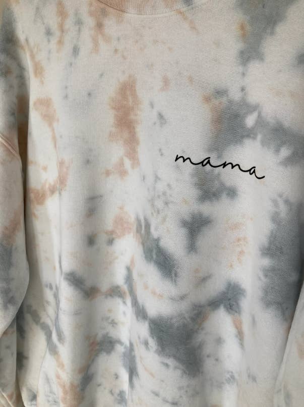 White House Co - Wholesale Sweatshirt - Women's - Mama Tie Dye Crewneck 7