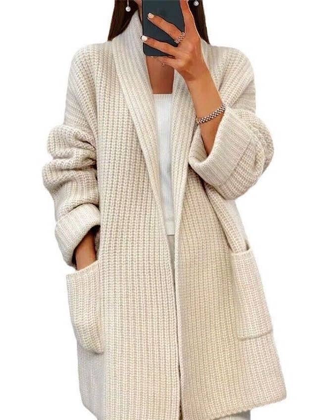 Miss Sparkling - Wholesale Cardigan - Women's - Knit cardigan with pockets
