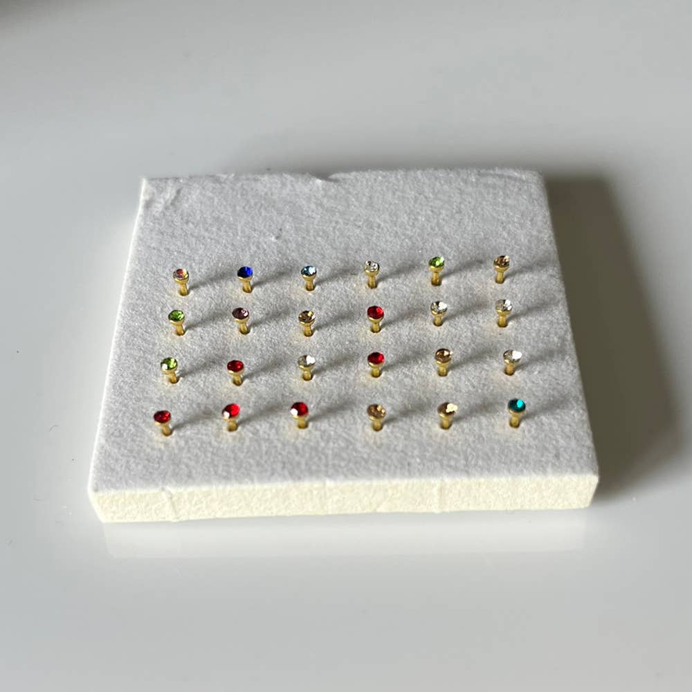 VIE – wholesale Nose ring – Nose Ring Collection Box, 24 Pieces2