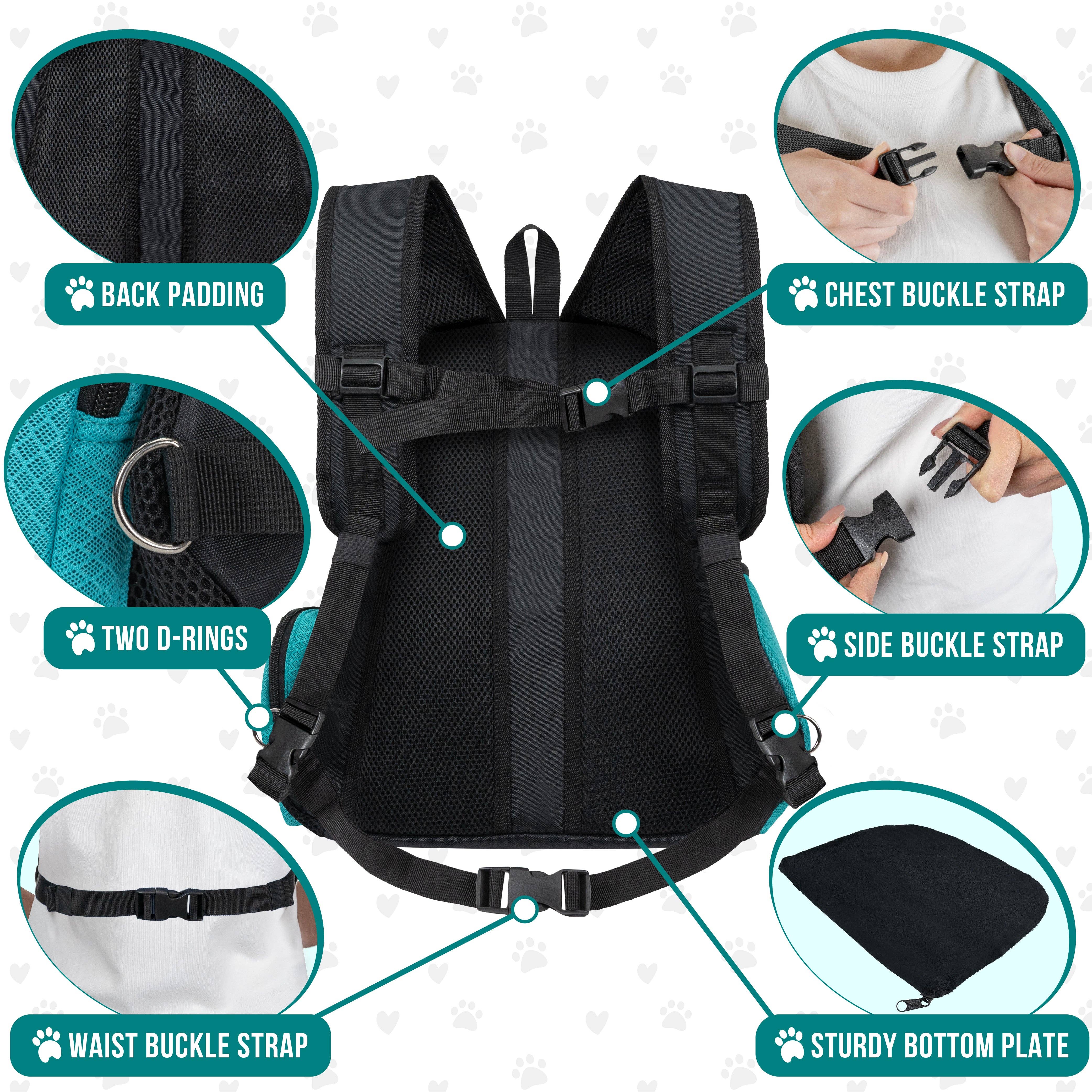 PetAmi - Wholesale Pet Carrier - Cat/Dog - Extra Ventilated Front Chest Pet Carrier Backpack5