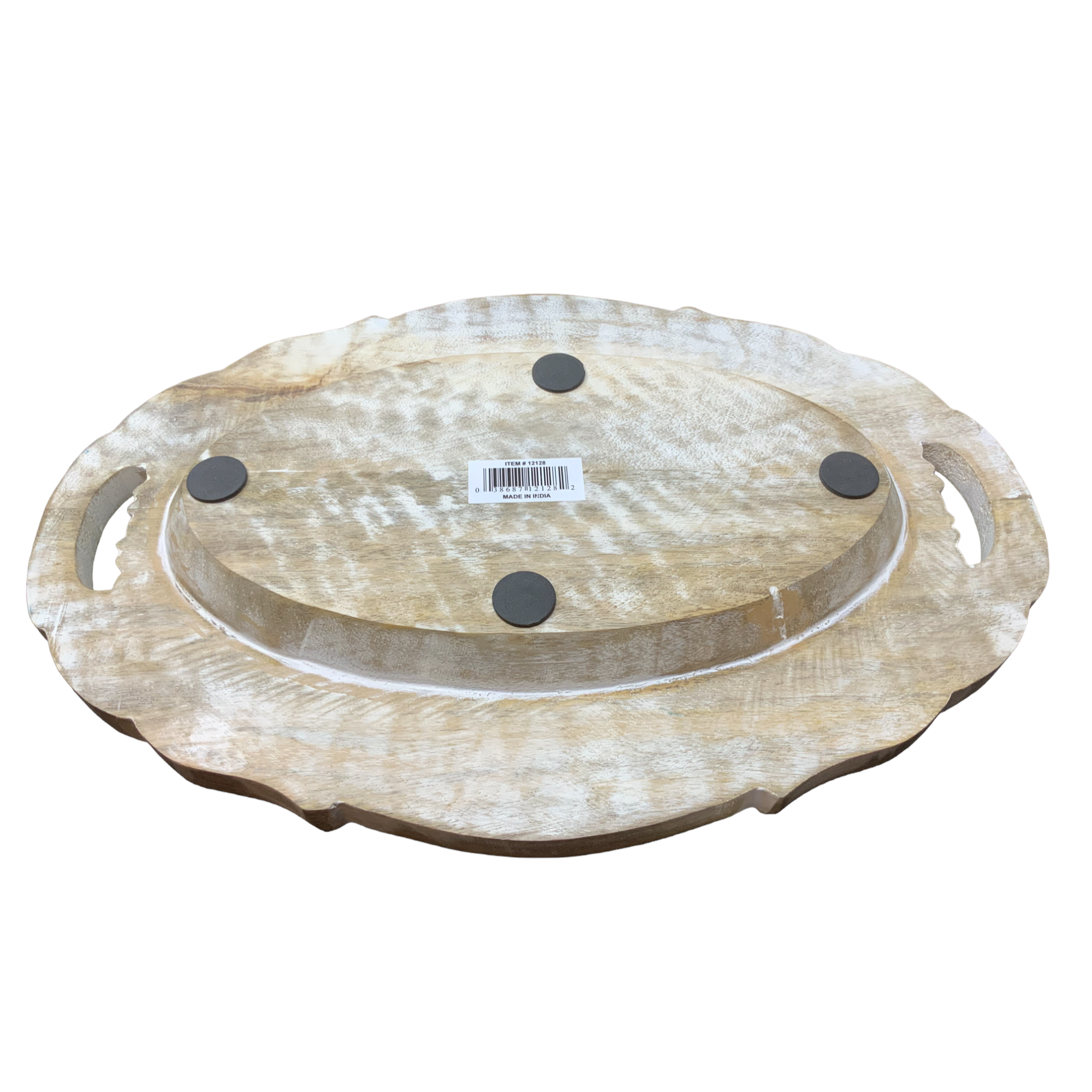 Wilco Home – Engroshandel Pyntebakke – Håndskåret massivt mangotræ Boutique-bakke4