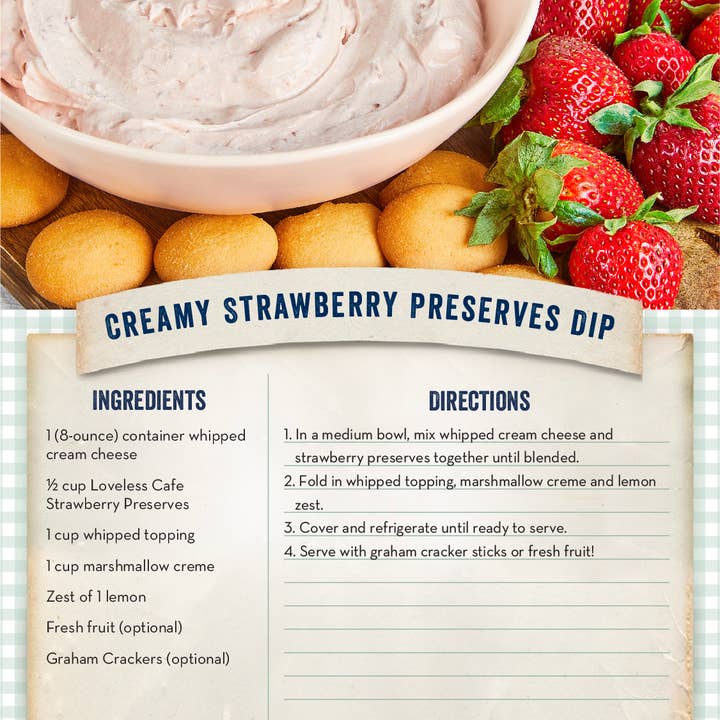 The Loveless Cafe - Vente Conserve de fruits - Conserves de fraises 2 oz2