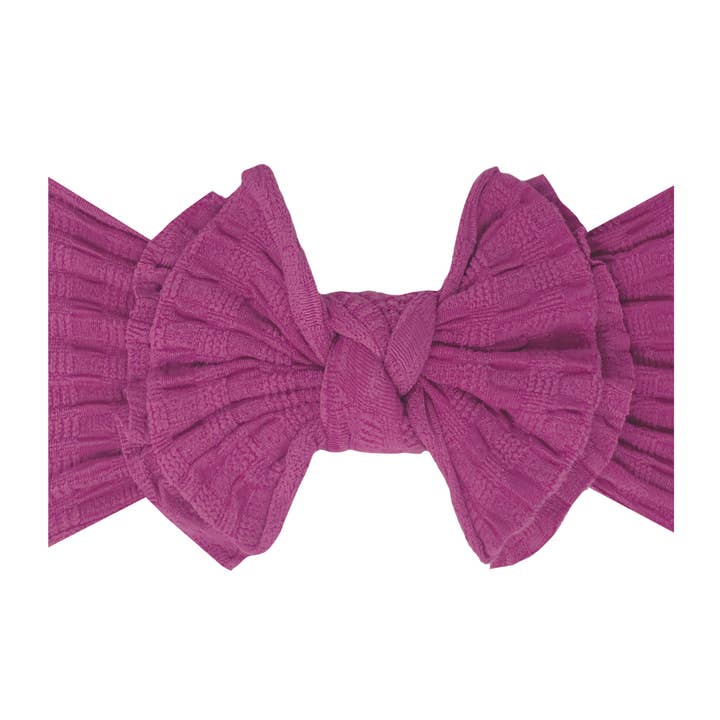 Baby Bling Bows – Engroshandel Hårsløjfe – Baby – Baby Bling® Waffle FAB® struktureret blød nylonbøjle5