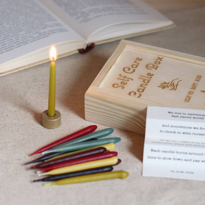 Five Bees Yard - Wholesale Tapered Candle/Candlestick - 20 minute candle | Yoga candle | Daily Wellbeing Moments