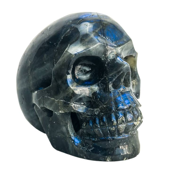 Labradorite Stone 4.25" Crystal Skull for wholesale by OddNot