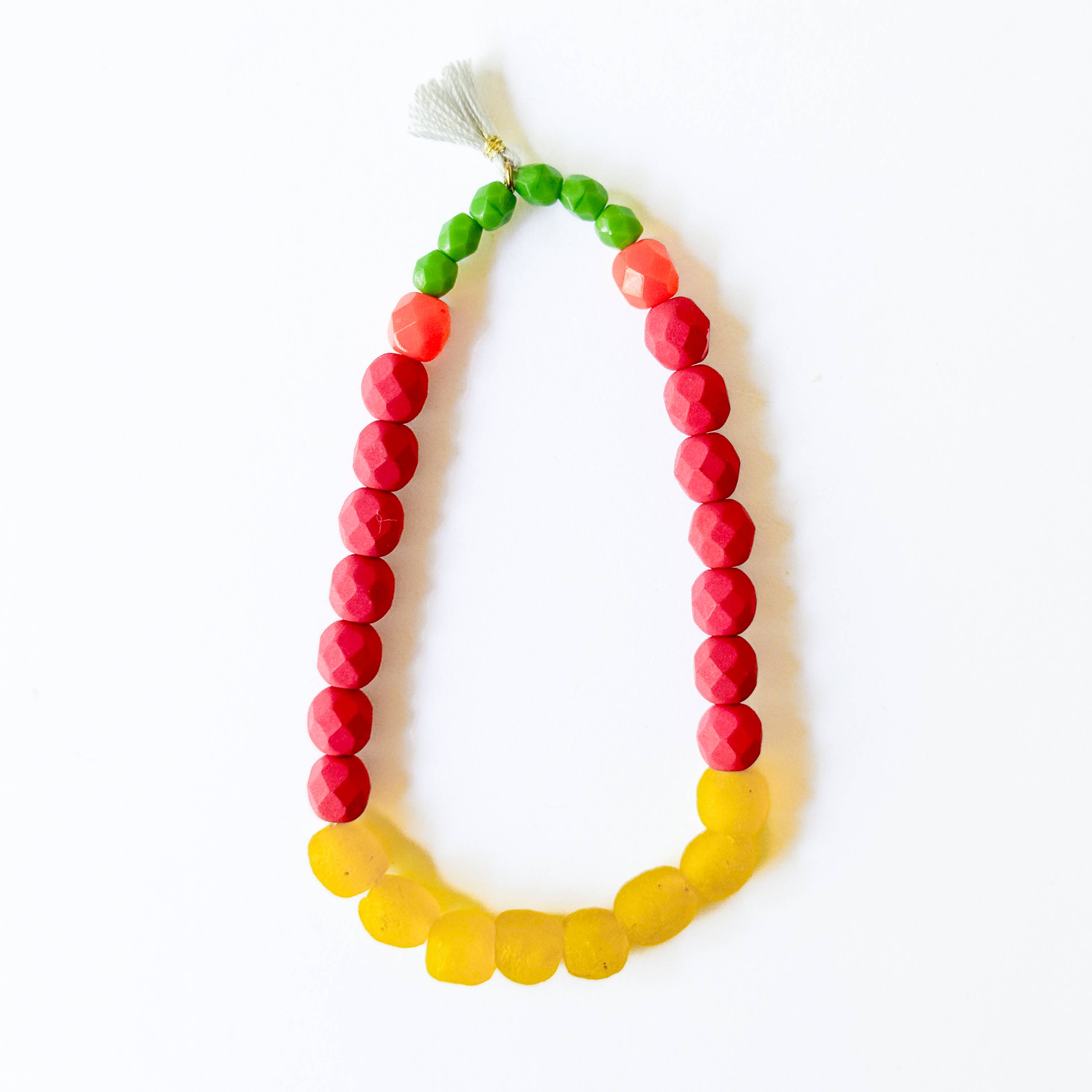 Nest Pretty Things - Vente Bracelet de perles - Bracelet en verre africain recyclé multicolore et perles mélangées 13