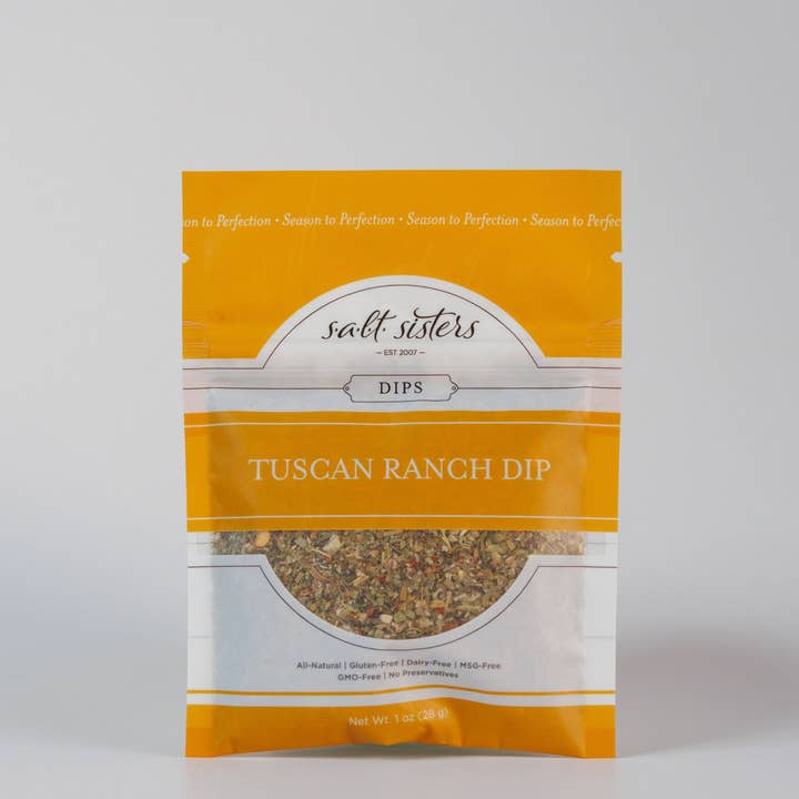 Salt Sisters - Wholesale Dip - Dip Seasoning Mix - Tuscan Ranch - Packaged Weights0