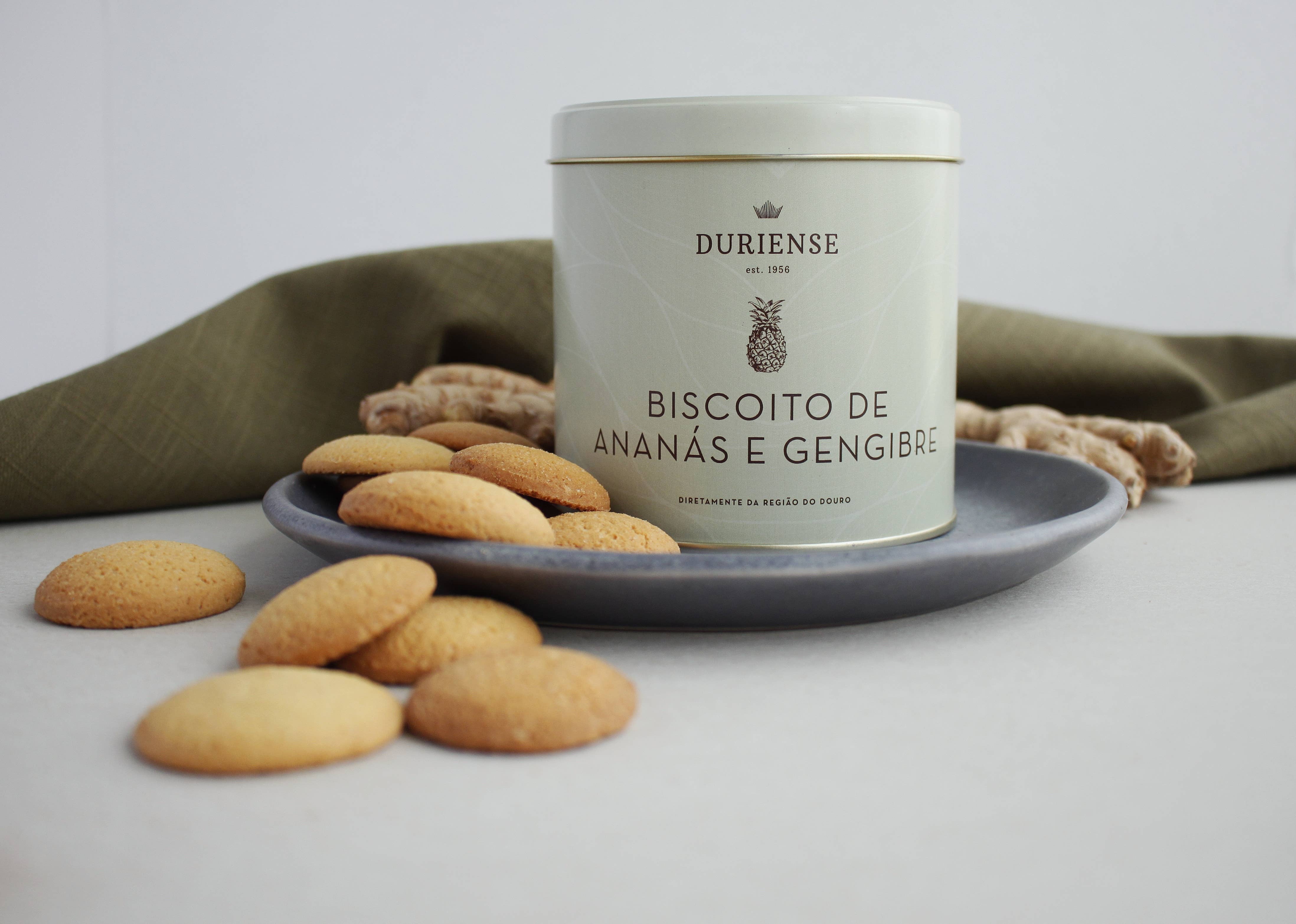 Duriense - Wholesale Cookie - Pineapple and Ginger Biscuit - TIN2