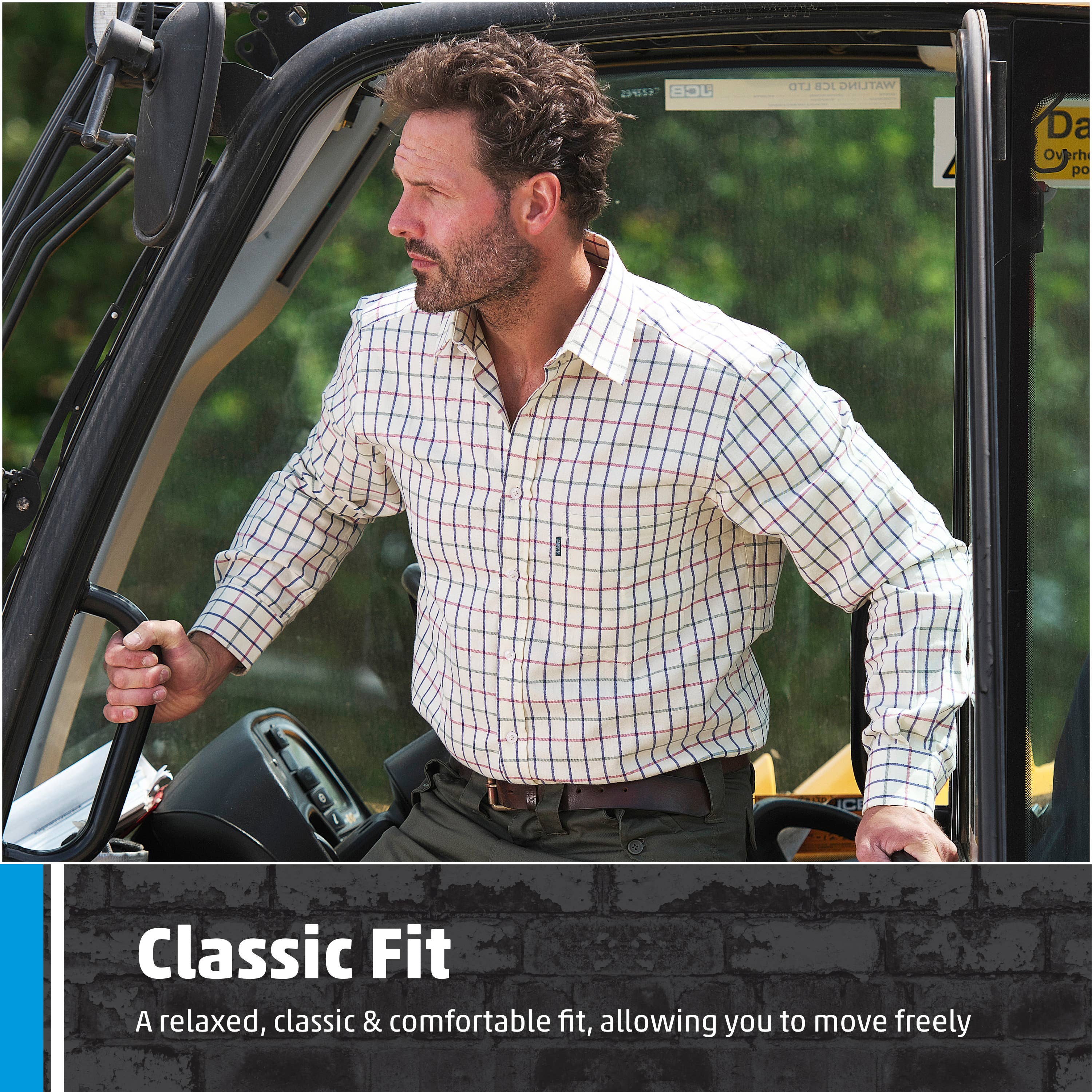 Blue Fort Melton Shirt, 100% Cotton, Breathable, Classic Fit for wholesale on Faire4