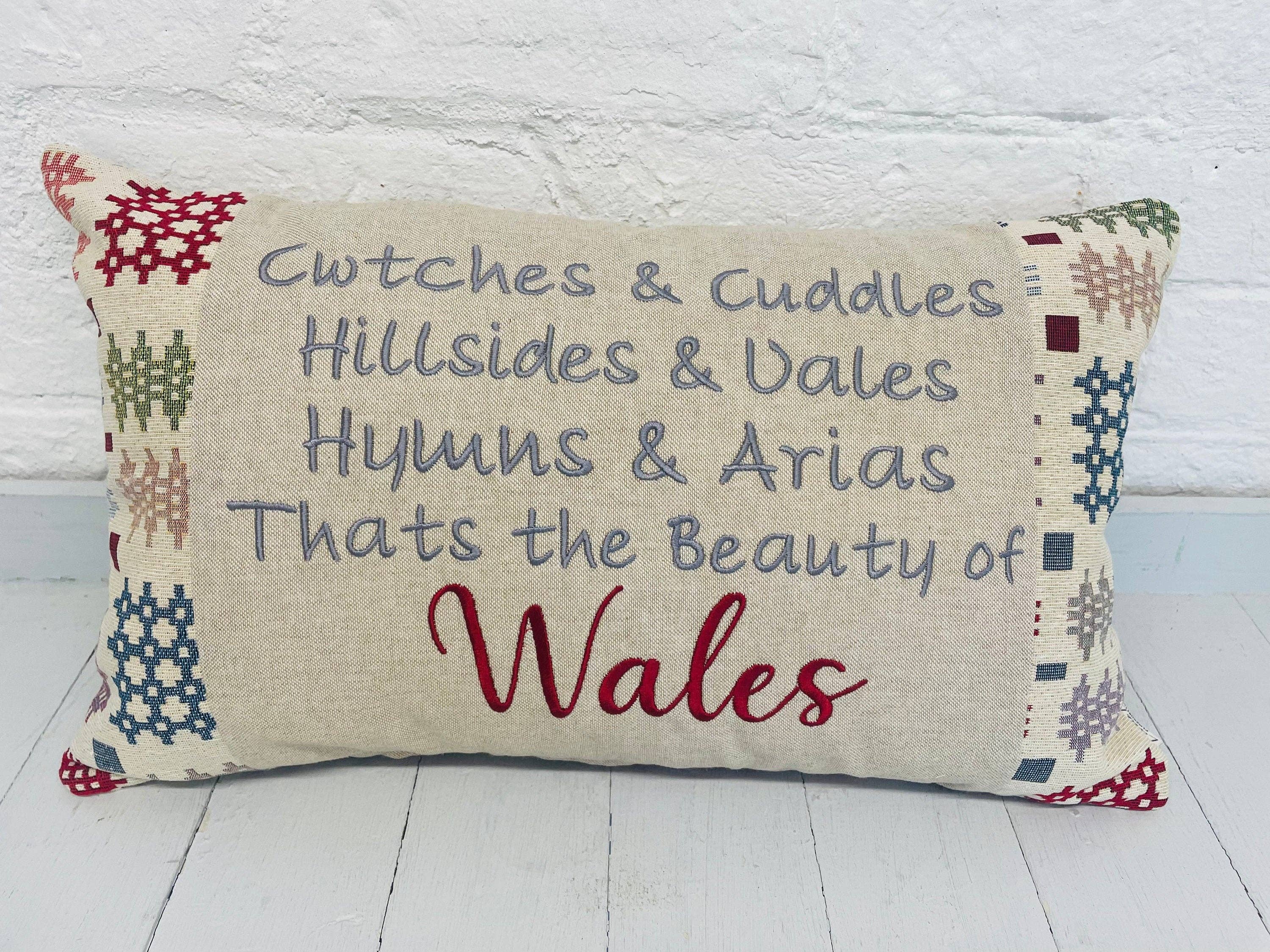 Lizzie Dixon Designs - Wholesale Throw/Decorative Pillow - Welsh Blanket Tapestry Cushion, Handmade1