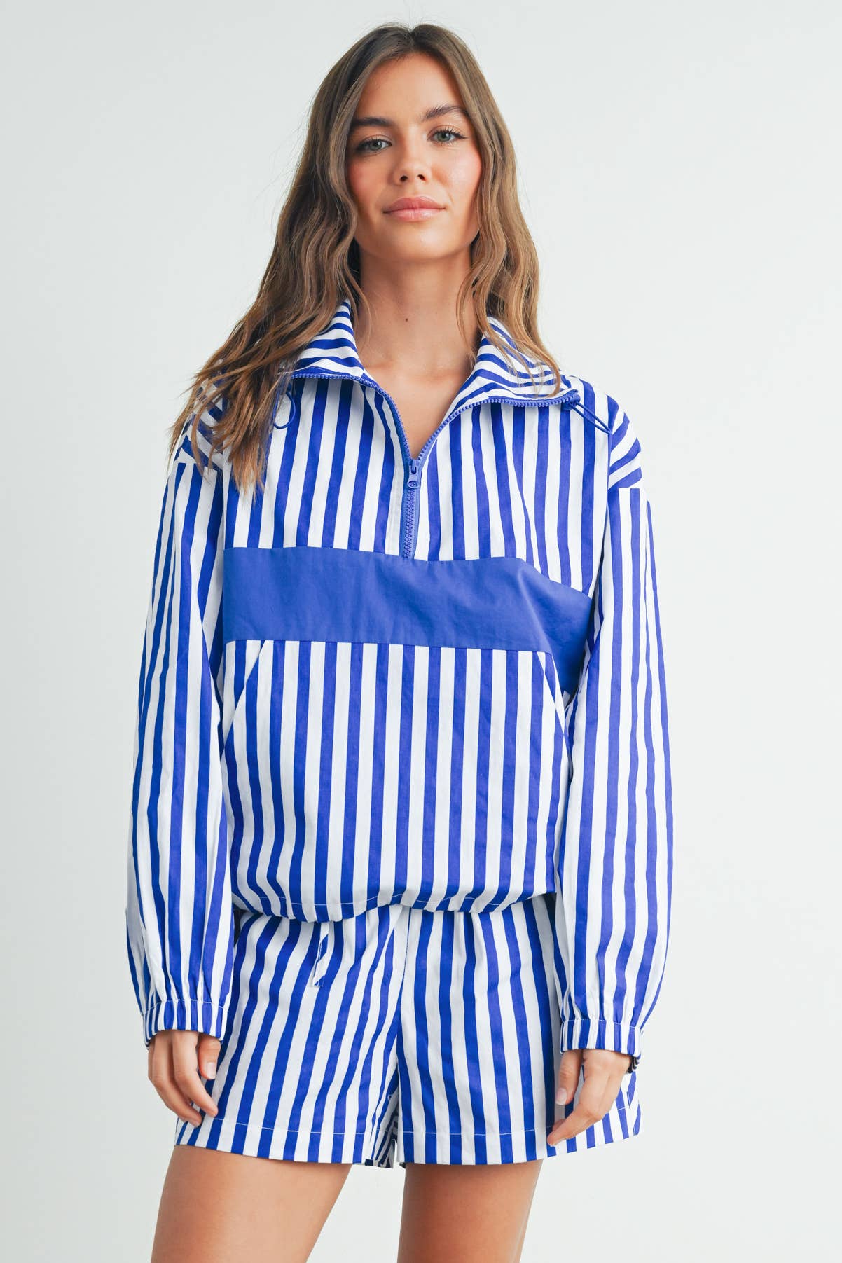 BUTTERMELON - Wholesale Sweatshirt - Women's - Drawstring Turtleneck Jacket - BMT75332