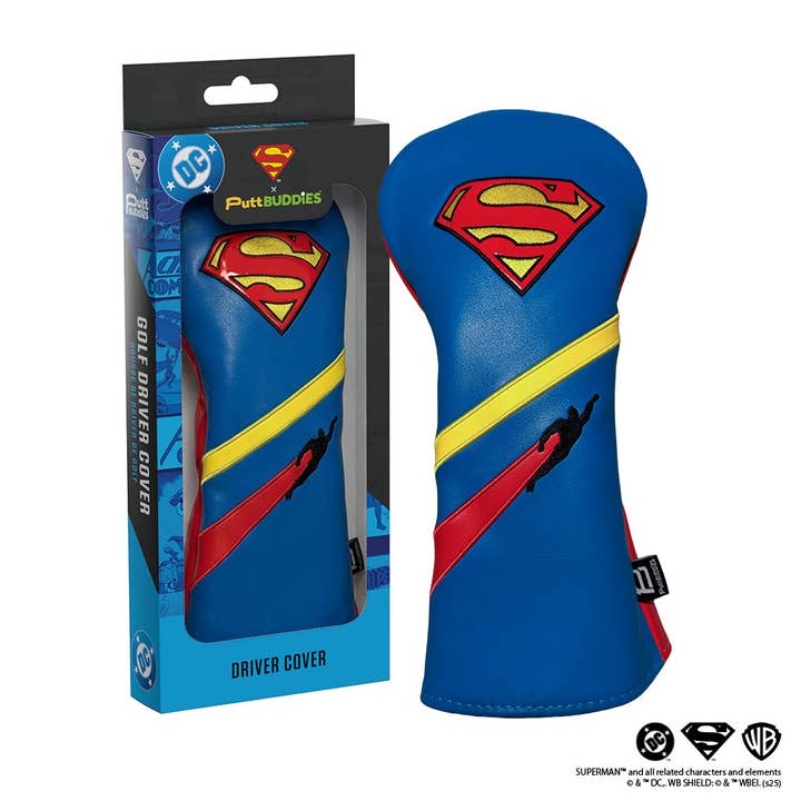 Superman™ - Driver Headcover for wholesale by PuttBuddies