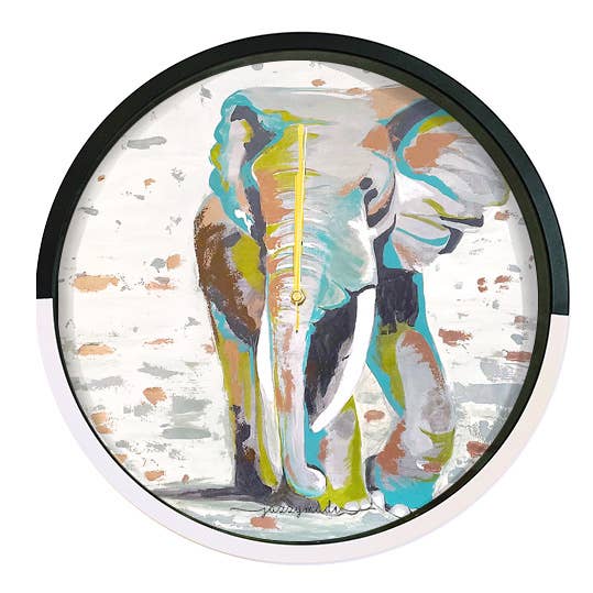 Horloge murale El Elefante pour la vente par Jazzymade