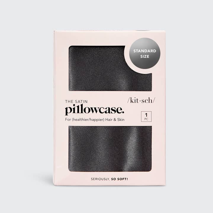 KITSCH - Wholesale Bedding Pillowcase/Sham - Satin Pillowcase - Charcoal