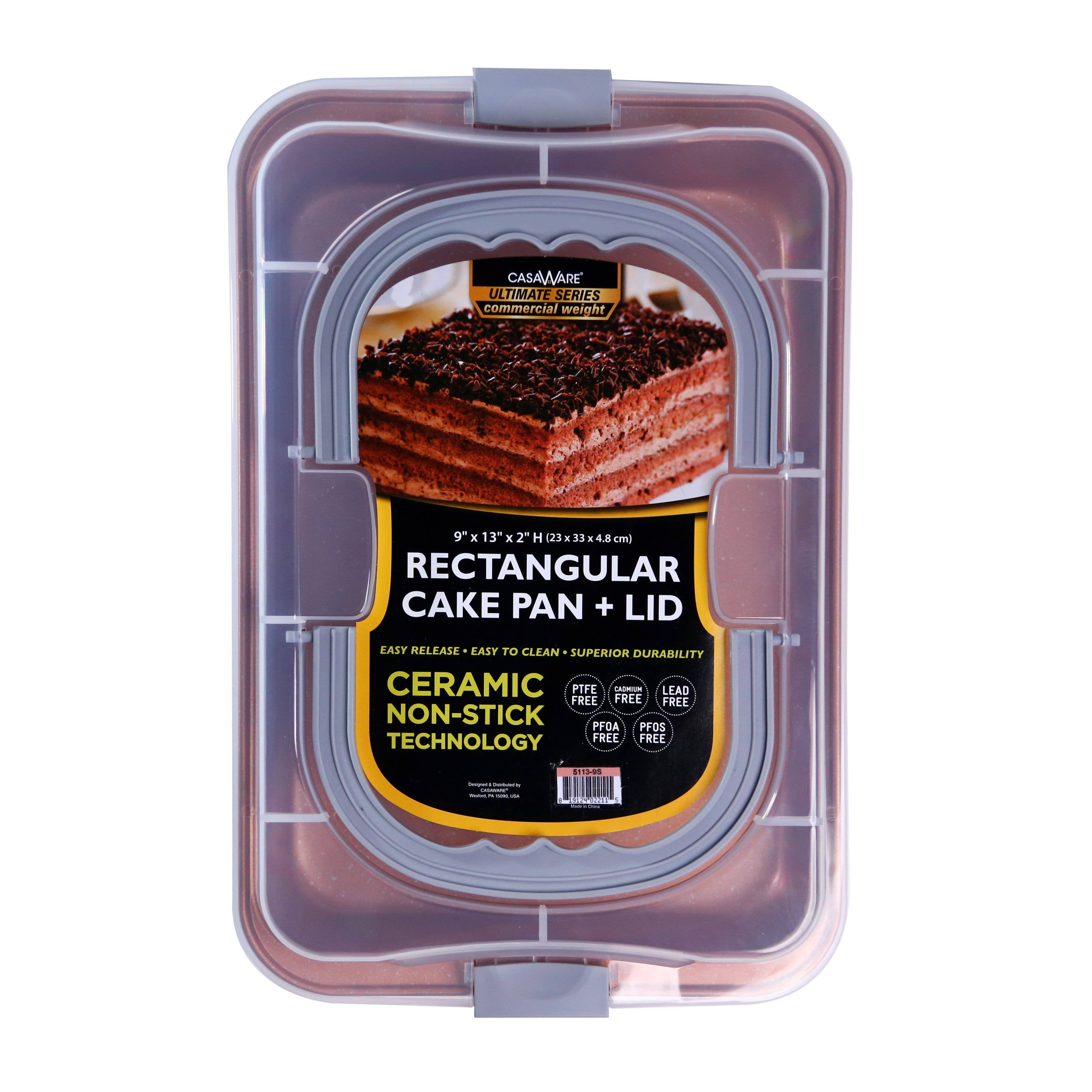 CasaWare - Wholesale Cake Pan - Covered Cake Pan 13" x 9" x 2"3