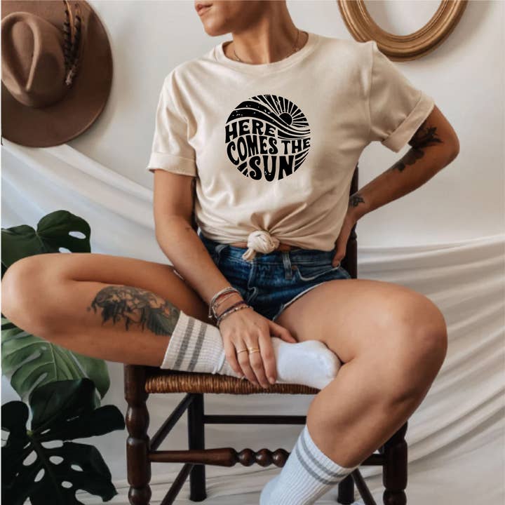 Here Comes The Sun Tee for wholesale by Print Works