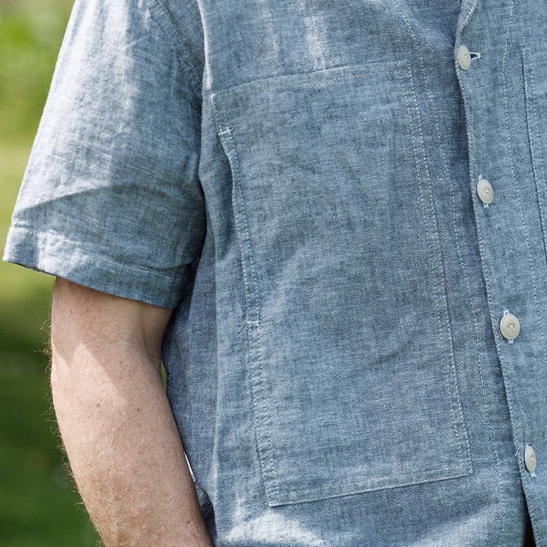 Yarmouth Oilskins - Vente Chemise à col boutonné – homme - Chemise The Deck - Chambray1