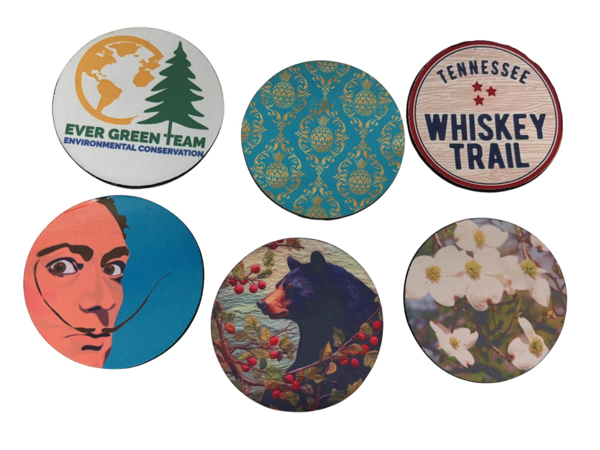 Ciao Bella Jewelry Inc - Vente Sous-verre - Sous-verres ronds en néoprène personnalisés - Lot de 42