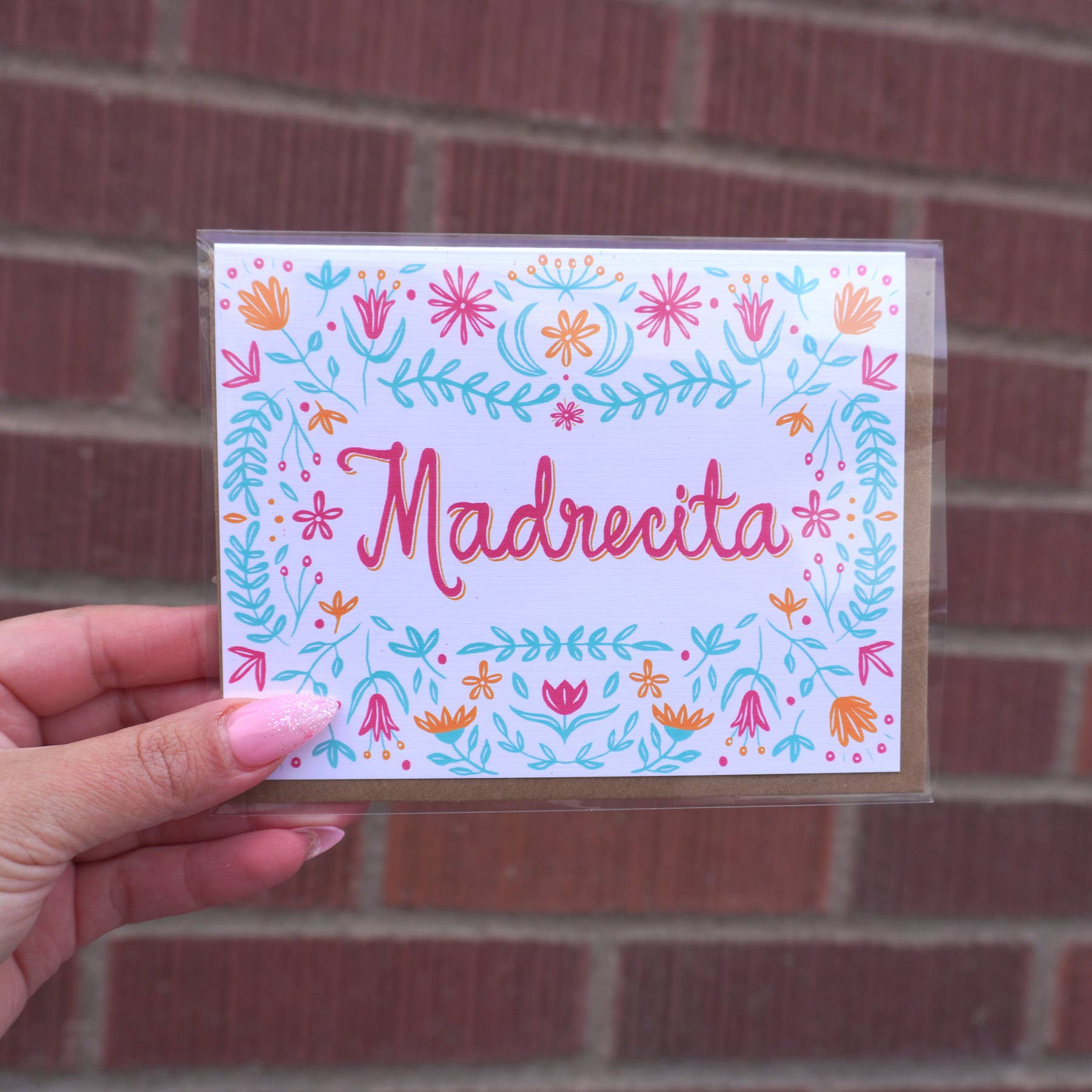 Erica Alfaro Designs - Wholesale Mother's Day Card - Madrecita Greeting Card2