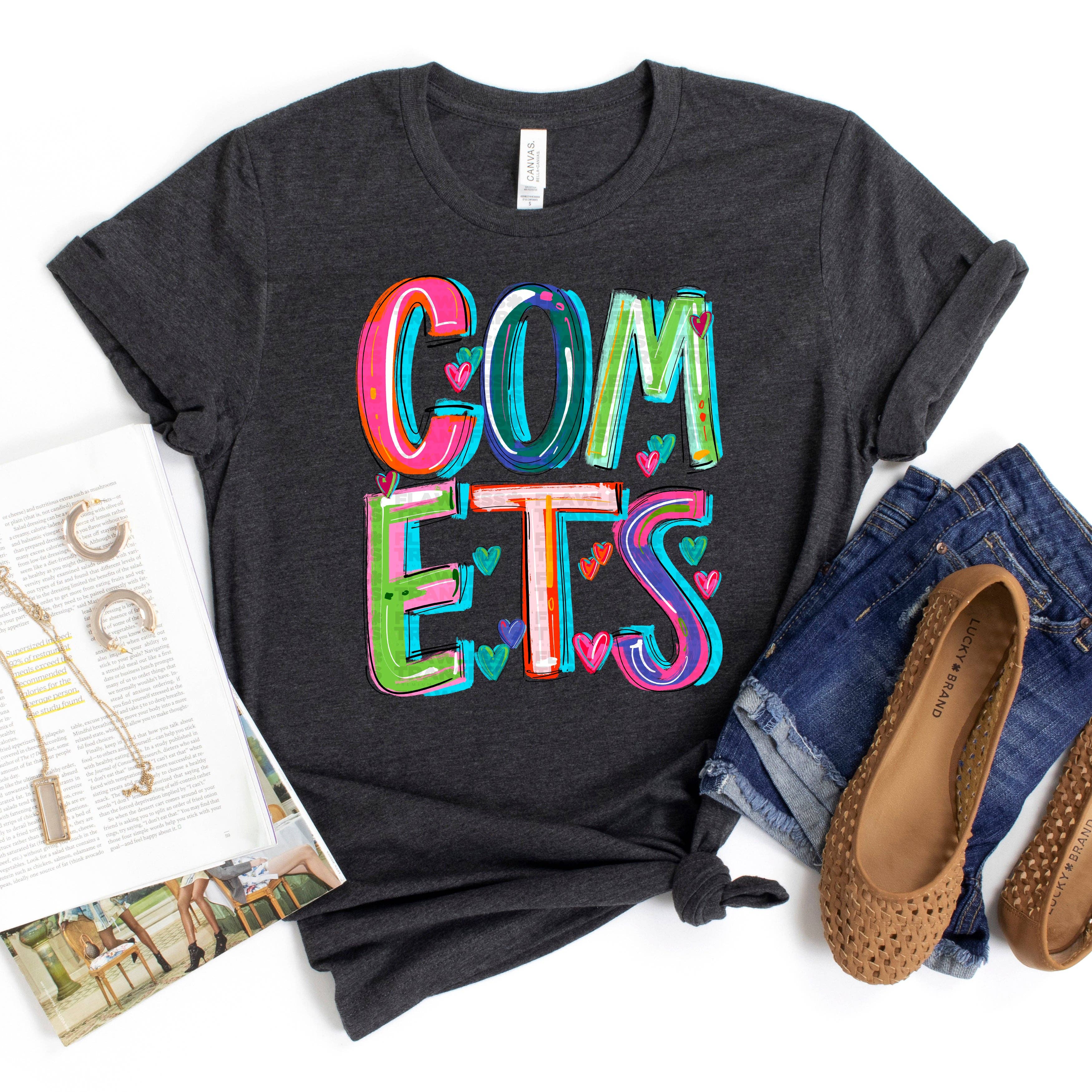 Flawless Transfers - Wholesale Sublimation Transfer - Comets Cheery Words DTF Transfer0