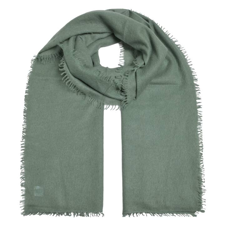 Cashmere Scarf Feli-cs in Thyme for wholesale by cute stuff GmbH