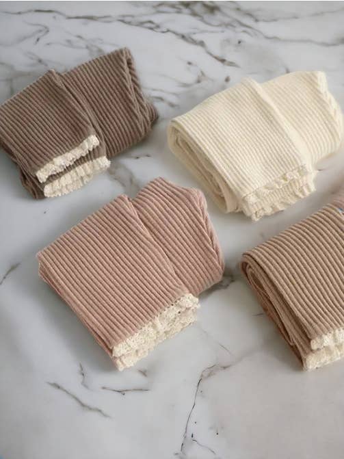 Annie & Charles - Wholesale Fashion Leggings - Kids - Annie & Charles® Organic Cotton Ruffle Leggings