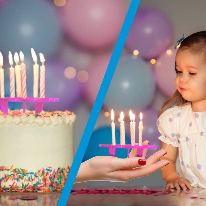 WishPlate™ Birthday Cake Candle Holder for Germ Free Wishing for wholesale by Wee Birdy