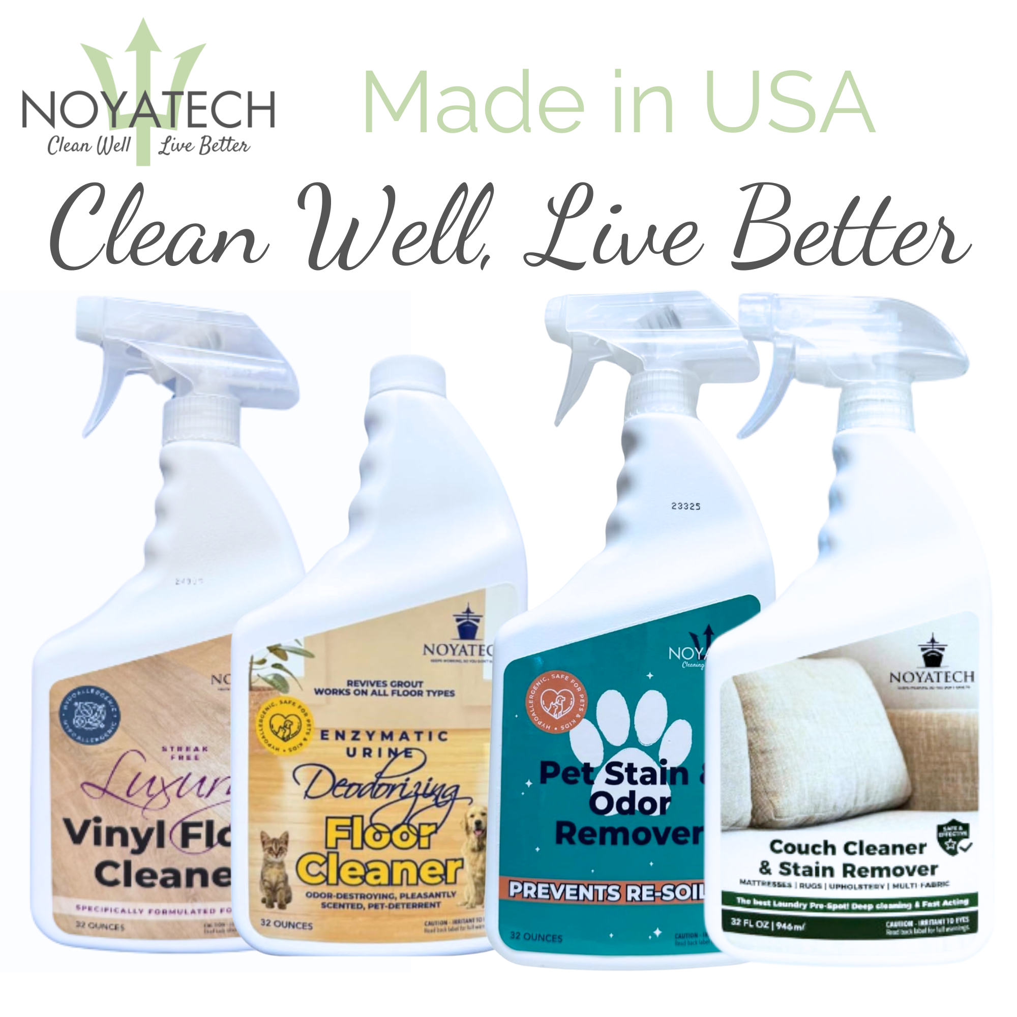 NOYATECH - Wholesale Pet deodorising spray - NOYATECH Pet Stain and Odor Remover - Enzyme Carpet Cleaner and Pet Odor Eliminator for Home. Safe for Pets and kids.8