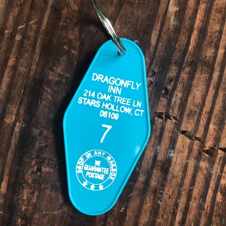 Motel Key Fob - Dragonfly Inn for wholesale by The 3 Sisters Design Co.