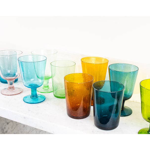 BRITISH COLOUR STANDARD – wholesale Drinking glass/cup – Jade Green Handmade Glass Tumbler