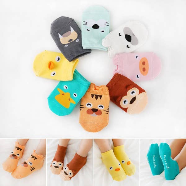 Yellow Chicky Animal Character Socks for wholesale on Faire