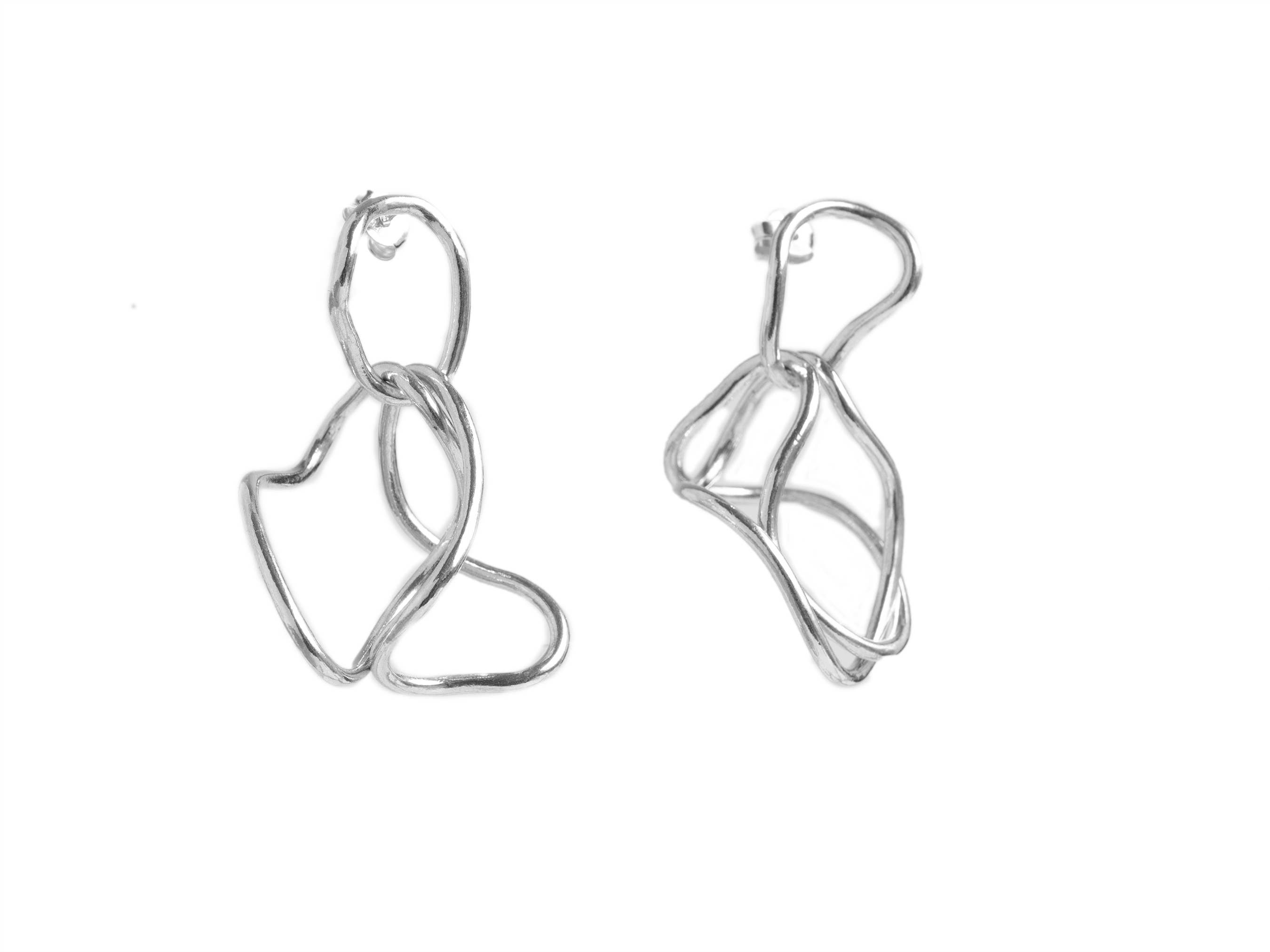 Elina Briede Jewelry - Wholesale Dangle Earrings - Sculptural link earrings0