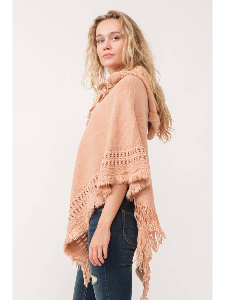 Raj Trading & Imports (USA) Inc. - Wholesale Poncho - Women's - Harlie Grommet Poncho Cape